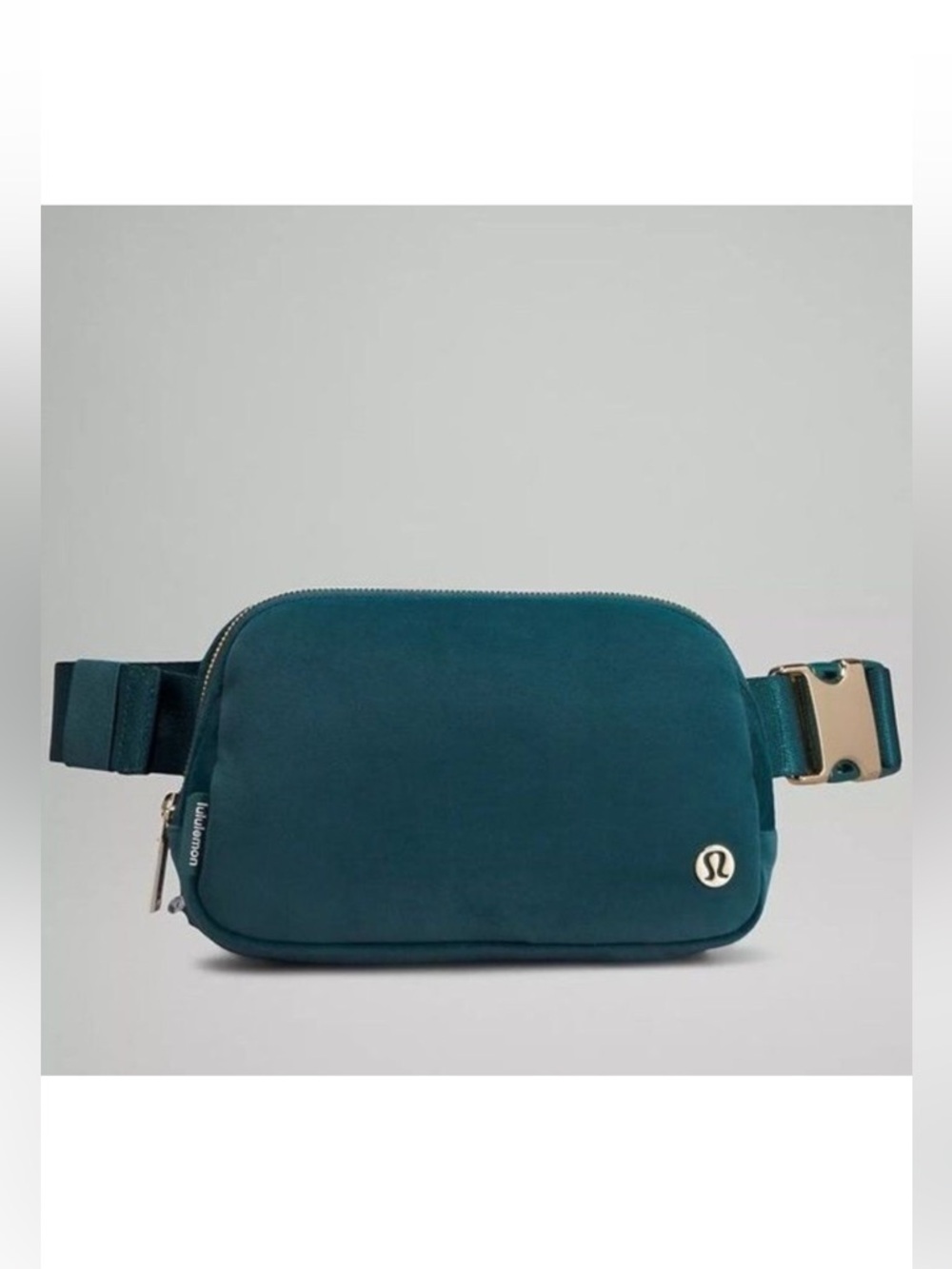 lululemon athletica everywhere belt bag velour green jasper